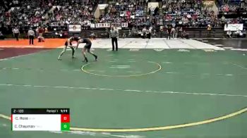 2 - 120 lbs Semifinal - Chance Rose, Richlands vs Corey Chapman, Central (Woodstock)