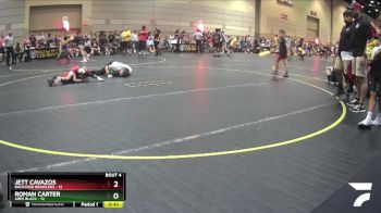 50 lbs Round 2 (6 Team) - Roman Carter, Ares Black vs Jett Cavazos, Backyard Brawlers