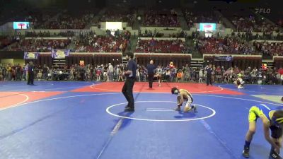 65 lbs Champ. Round 2 - Kase Knaff, Shepherd Wrestling Club vs Paxton Herd, Powell Wrestling Club