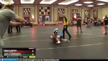 70 lbs Round 5 (6 Team) - Geno Carpino, Revival Yellow vs Keira Cunningham, Upper Twp Green Hornets