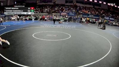 D 3 132 lbs Cons. Round 4 - Sypher Tamborella, Fisher vs Wyatt Bostick, John Curtis Christian