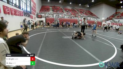 55 lbs Semifinal - Kipp Bright, Harrah Little League Wrestling vs Maxwell Roy, Standfast