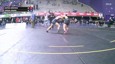 124 lbs Placement (4 Team) - Sophia Renteria, Adrian College vs Abigail Geairn, Albion