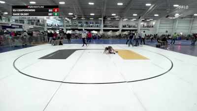 52 lbs Consi Of 16 #2 - Eli Czaporowski, Bristol vs Gage Silsby, Smitty's Wrestling Barn