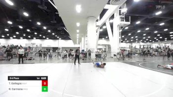 87 lbs 3rd Place - Tyrann Gallegos, Southwest Hammers vs Ryston Carmona, Payson Lions Wrestling