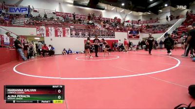 100 lbs Quarterfinal - Alina Peralta, BROKEN ARROW vs Marianna Galvan, Lubbock Cooper