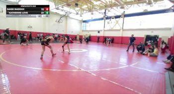 130 lbs Champ. Round 2 - Katherine Love, St. Francis vs Saige Maddux, Tesoro