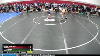 120 lbs Cons. Round 4 - Cole Baer, Spring Valley vs Noah Sanchez, Durango