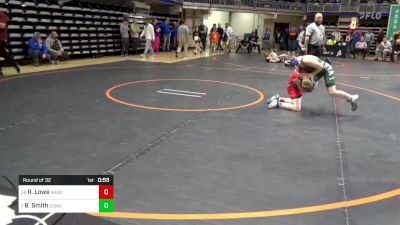 90 lbs Round Of 32 - Ryker Lowe, West Perry vs Brayden Smith, Connellsville