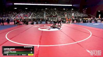 4A-126 lbs Quarterfinal - Justin Henry, Rock Springs vs Caden Polson, Laramie