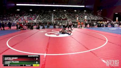 4A-126 lbs Quarterfinal - Justin Henry, Rock Springs vs Caden Polson, Laramie