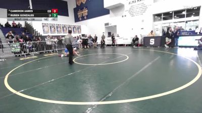 138 lbs Cons. Round 2 - Cameron James, Centennial (Corona) vs Ruben Gonzales, Los Alamitos