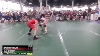 92 lbs Round 1 (6 Team) - Dawson McGrath, CTWHALES vs Jase Cabrera, Mat Warriors Red