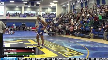 175 lbs Champ. Round 3 - Keegan Klotz, FINDLAY vs Antonio Maye, Springfield (Holland)