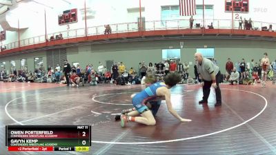 126 lbs Semifinal - Gavyn Kemp, Contenders Wrestling Academy vs Owen Porterfield, Contenders Wrestling Academy