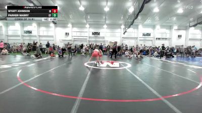 96 lbs Consi Of 16 #1 - Wyatt Johnson, IN vs Parker Mabry, KY