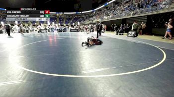 100 lbs 7th Place - Ava Orfino, Susquenita vs Gracelyn Tingler, Albert Gallatin