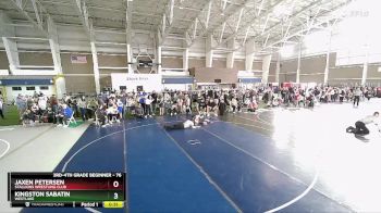 76 lbs Quarterfinal - Kingston Sabatin, Westlake vs Jaxen Petersen, Stallions Wrestling Club