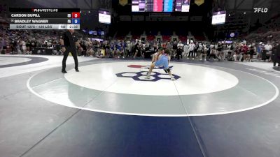 126 lbs Champ. Rd Of 64 - Carson Dupill, SD vs Bradley Wagner, PA