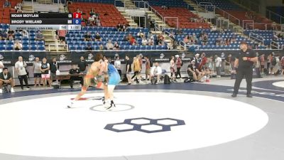 150 lbs Cons. Rd Of 16 - Noah Moylan, California vs Brody Wieland, Minnesota