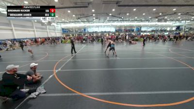 150 lbs Champ. Round 2 - Brennan Kicker, Unattached vs Benjamin James, Unattached