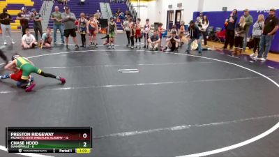 50 lbs Round 3 (6 Team) - Preston Ridgeway, Palmetto State Wrestling Academy vs Chase Hood, Summerville