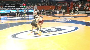 2A 190 lbs Cons. Round 1 - Benjamin MIller, Darien (Hinsdale South) vs Dalton Oakman, East Peoria