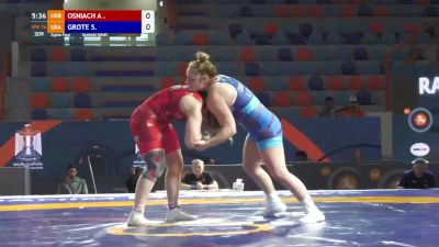 76 kg round of 16 - Anastasiia Osniach (UKR) vs Skylar Grote (USA)