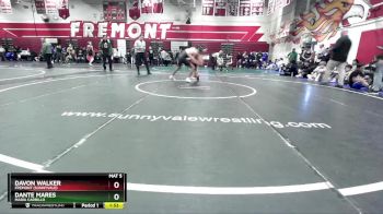 120 lbs Quarterfinal - Dante Mares, Maria Carrillo vs Davon Walker, Fremont (Sunnyvale)