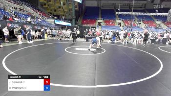 132 lbs Cons 64 #1 - Joseph Bernardi, CT vs Diesel Pedersen, OK
