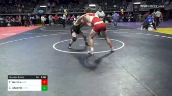 174 lbs Quarterfinal - Zack Watkins, Rebel Wrestling Club vs Cooper Edwards, Harepth High School