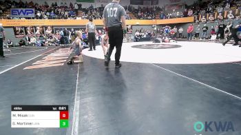 49 lbs Consi Of 8 #2 - Kaiden Mclaughlin, Del City Little League vs Cannon Corley, Choctaw Ironman Youth Wrestling