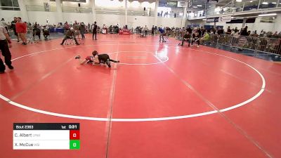 60 lbs Consi Of 4 - Cruz Albert, Lynx Wrestling Club vs Xavier McCue, Vision Quest WC