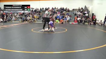 110 lbs Cons. Round 2 - Hayden Knickerbocker, Alburnett Mat Pack vs Thomas Schoenbeck, LMWC