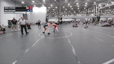 125 lbs Round 5 (6 Team) - Neve O`Byrne, PA West Black vs Gail Sullivan, Lady Assassins