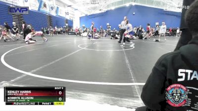 115 lbs Round 3 (4 Team) - Kenley Harris, Girls With Grit vs Korbyn Allison, Queens Of Chaos