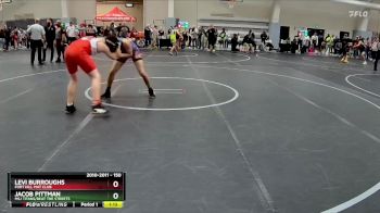 150 lbs 5th Place Match - Jacob Pittman, MSJ Titans/Beat The Streets vs Levi Burroughs, Fort Hill Mat Club