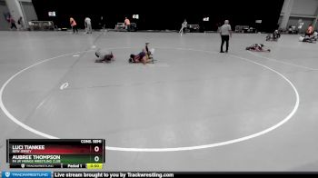 80-85 lbs Cons. Semi - Luci Tiankee, New Jersey vs Aubree Thompson, FH Jr Vikings Wrestling Club