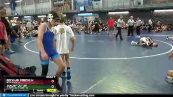 55 lbs Round 7 (8 Team) - Beckham Stricklin, NOLA Black vs Jakoby Cutlip, Alabama Elite Gold