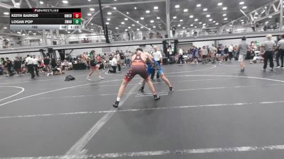 165 lbs Round 2 (6 Team) - Keith Barker, Grit Mat Club Blue vs Logan Pop, Savage WA Boogiemen