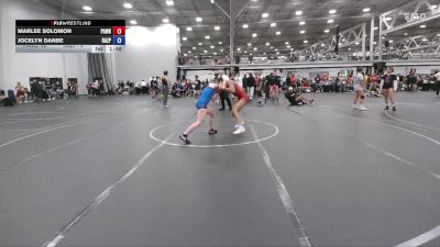 118 lbs Round 3 - Marlee Solomon, PA West Black vs Jocelyn Danbe, Razor PinkWave