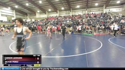 106 lbs Champ. Round 2 - Carson Leonard, ID vs Victor Perez, AZ