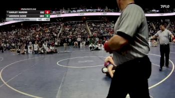 114 lbs Quarterfinal - Addison Gore, Garner Magnet High School vs Harley Hardin, Hoke County