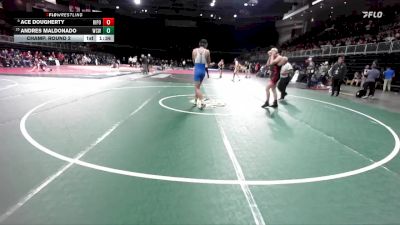 138 lbs Champ. Round 2 - Ace Dougherty, Ripon vs Andres Maldonado, Will C Wood