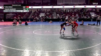 100 lbs Quarterfinal - Macki Winkles, Tri-Valley vs Lola Colo, Nampa