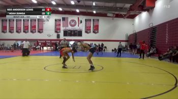 157 lbs Quarterfinal - Noah Zuniga, Cerritos College vs Neo Anderson Lewis, Arizona Christian