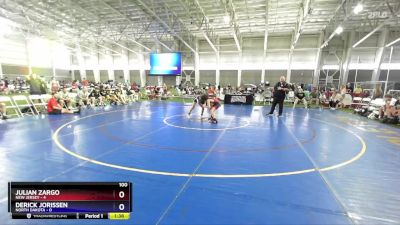 100 lbs Placement Matches (8 Team) - Julian Zargo, New Jersey vs Derick Jorissen, North Dakota