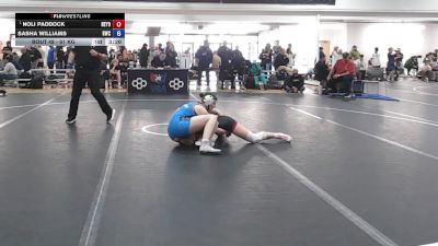 61 kg Quarters - Noli Paddock, New York vs Sasha Williams, Husky Wrestling Club