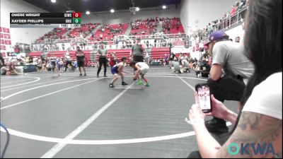 61 lbs Semifinal - Omere Wright, D3 Wrestling Cluib vs Xayden Phillips, Chickasha Youth Wrestling