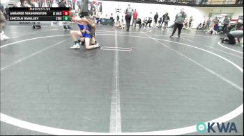 80 lbs Round Of 16 - Jamaree Washington, Del City Little League Wrestling vs Lincoln Smalley, Stroud Youth Wrestling Club